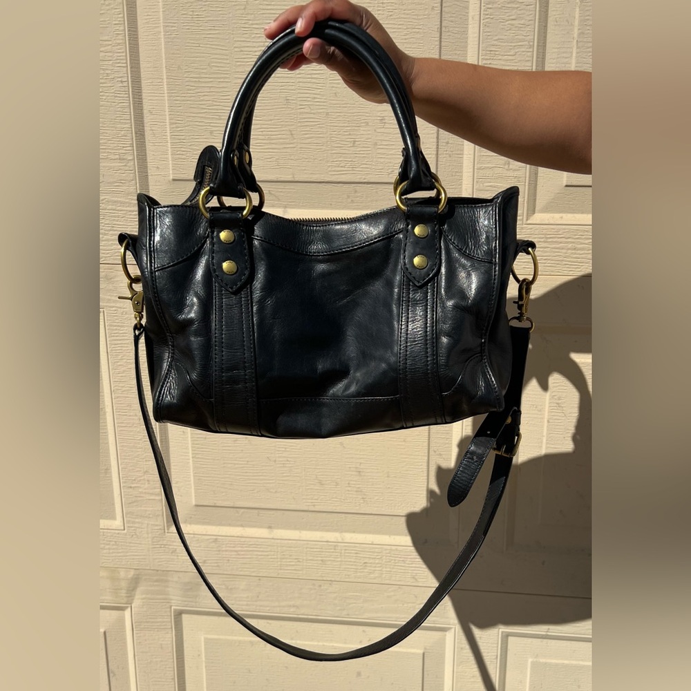 Frye Melissa Satchel in Black
